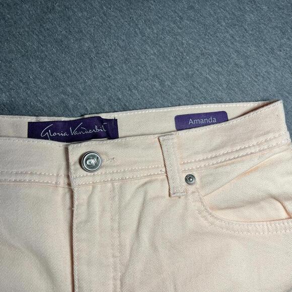 Gloria Vanderbilt Women's Amanda Pants Size 8 Casual Pants Peach/pink - Picture 4 of 7